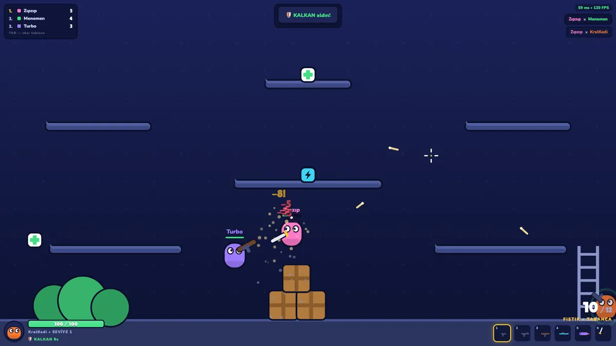 An online match in KAPIŞMA